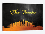 San Francisco California Gold Skyline