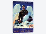 WWII Poster Of An American Air Force Pilot Staring Into The Clouds