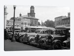 1930s Buses Cars Parked Small Town Square Claremont New Hampshire USA