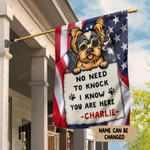 Yorkshire Terrier Yorkie USA Dog 4th of July Independence Day American Flag Garden Flag