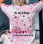 Ghosts Wear Pink Breast Cancer All Over Print