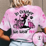 In October We Wear Pink Black Cat All Over Print