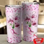 Personalized Breast Cancer Tyler Lily Tumbler
