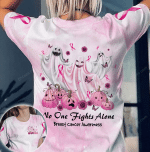 No One Fights Alone Boo Breast Cancer All Over Print