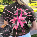 Breast Cancer Sunflower Tie Dye All Over Print