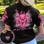 No One Fights Alone Breast Cancer Lion All Over Print