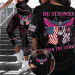 Eagle With Breast Cancer Flag All Over Print