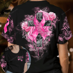 Breast Cancer Rose All Over Print