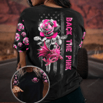Back The Pink Rose All Over Print