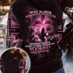 Way Maker Lion Cross Light Breast Cancer All Over Print