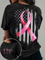 Faith Hope Love Breast Cancer Flag