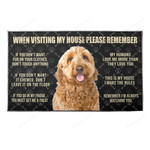 Usteeshub 3D When Visiting My House Please Remember Goldendoodle Dog Doormat