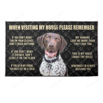 Usteeshub 3D When Visiting My House Please Remember German Shorthaired Pointer Dog Doormat