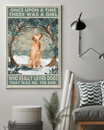 Golden Retriever Dog Poster Once Upon A Time PA0720