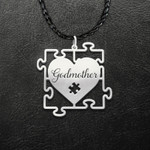 Autism Godmother Of Autistic Kid Handmade 925 Sterling Silver Pendant Necklace