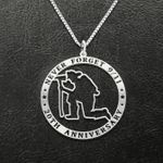 Never Forget 9/11 20th Anniversary Handmade 925 Sterling Silver Pendant Necklace
