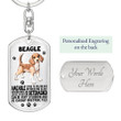 DHL-17TT006 Jewelry ShineOn Fulfillment Dog Tag with Swivel Keychain (Steel) Yes
