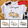 LIFE IS GOOD Personalized Cat T-shirt Dreamship