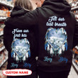 Pesonalized Till Our Last Breath-From Our First Kiss Wolf Hoodie tdh | HQT-16SH031 Hoodies Dreamship