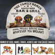 Personalized Custom Bar Name & Grill Dog Lovers Cap 30HL061