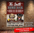 Personalized Name, Dog breeds ..., Home Bar Metal Sign HQD-29XT004 Metal Sign Human Custom Store