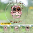 Personalized Dog THE ROAD TO MY HEART IS PAVED WITH PAW PRINTS Suncatcher