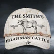 Custom Name, Address, Est Brahman Cattle Classic Caps