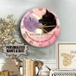 Personalized Till Our Last Breath Wolf Wooden Clock NVL-28NQ006