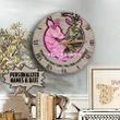 Personalized Till Our Last Breath Deer Wooden Clock NVL-28NQ004