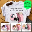 STAY-AT-HOME CAT MOM PERSONALIZED Standard T-shirt NTP Dreamship