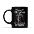I'm not that perfect Christian - Knight Templar Mug Dreamship 11oz Black
