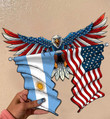 Argentina Flag Eagle Cut Metal Sign hqt-49xt044