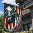 USA Flag Horse Lovers 3D Flag