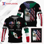 American my home mexico my blood hoodie 3D Full Printing