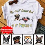 My heart doesn't beat IT PURRS Custom Dog T-shirt Dreamship