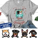 Personalized Dog THE ROAD TO MY HEART IS PAVED WITH PAW PRINTS Standard T-shirt DHL-16TQ013