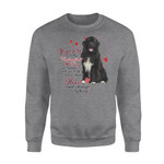 NEWFOUNDLAND DOG Will Come Into Your Life Standard Crew Neck Sweatshirt DHL-VA2D13 Dreamship S Dark Heather Grey