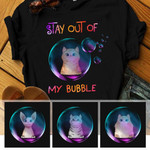 STAY OUT OF MY BUBBLE CAT PERSONALIZED Standard T-shirt Dreamship