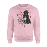 NEWFOUNDLAND DOG Will Come Into Your Life Standard Crew Neck Sweatshirt DHL-VA2D13 Dreamship S Light Pink