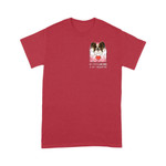 MY PAPILLON DOG IS MY VALENTINE Standard T-shirt DHL-VN2D Dreamship S Red