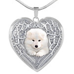 SAMOYED Heart Necklace PM-18DT003 Jewelry ShineOn Fulfillment