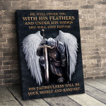 He Will Cover You With His Feathers And Under His Wings Canvas Dreamship
