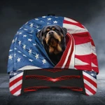 American Flag Rottweiler Dog Cap HTT-30XT012