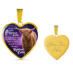 Highland Cattle KNV-18VN35 Jewelry ShineOn Fulfillment Luxury Necklace (Gold) Yes