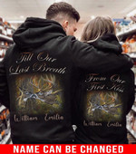 Personalized Till Our Last Breath Deer Couple Hoodie NVL-16DD10 Hoodies Dreamship