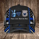 PEACE,LOVE,BACK THE BLUE Cap KNV-30DD148