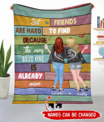 Best Friends Are Hard To Find Because The Very Best One Is Already Mine Fleece Blanket htt-21tt004 Dreamship Small (30x40in)