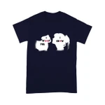 Personalized I Woof You Staffordshire Bull Dog T-shirt Dreamship S Navy