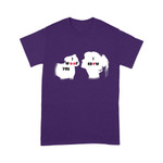 Personalized I Woof You Staffordshire Bull Dog T-shirt Dreamship S Purple