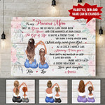 Personalized Mom & Girl To My Precious Mom Canvas DHL-15TT012 Dreamship